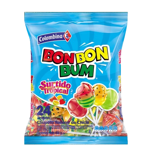 Bon Bon Bum Surtido Tropical x 24 unds